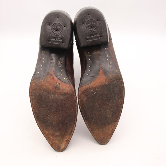 Tony Lama Brown and Black Cowboy Boots - Picture 7 of 9